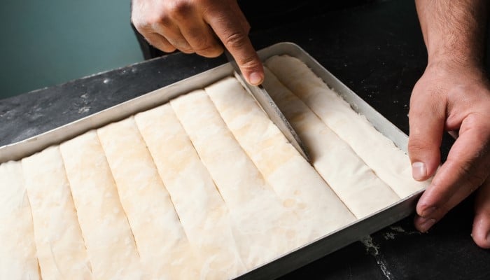 preparación baklava